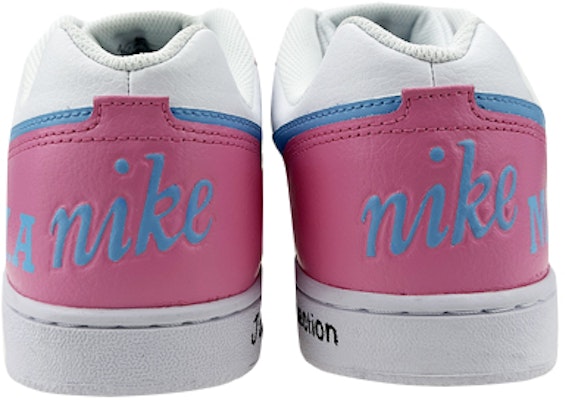 【定制球鞋】 Nike EBERNON Low 是在玩鞋 禮盒 熱火塗鴉 邁阿密 低幫 板鞋 男款 粉藍 Purchase 【定制球鞋】 Nike EBERNON Low 是在玩鞋 禮盒 熱火塗鴉 邁阿密 低幫 板鞋 男款 粉藍