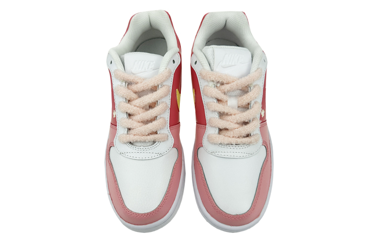 Shop [Sepatu Custom] Nike Ebernon Low 'Grafiti Beruang Pink Kuning' AQ1775-100(Team叁-男款NE黄粉熊S-BOX)