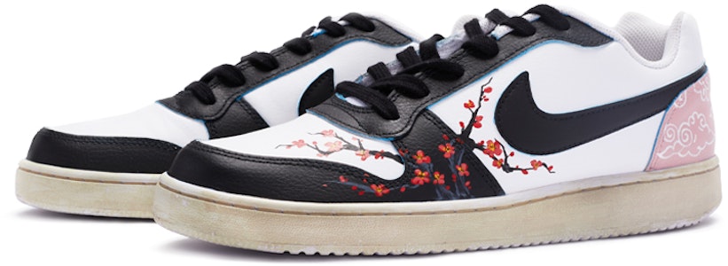 나이키 에버논 로우 "레트로 매화" (커스텀) AQ1775-100(TeamR-梅花鸳鸯男款白黑粉蓝QD) Lookbook 나이키 에버논 로우 "레트로 매화" (커스텀) AQ1775-100(TeamR-梅花鸳鸯男款白黑粉蓝QD)
