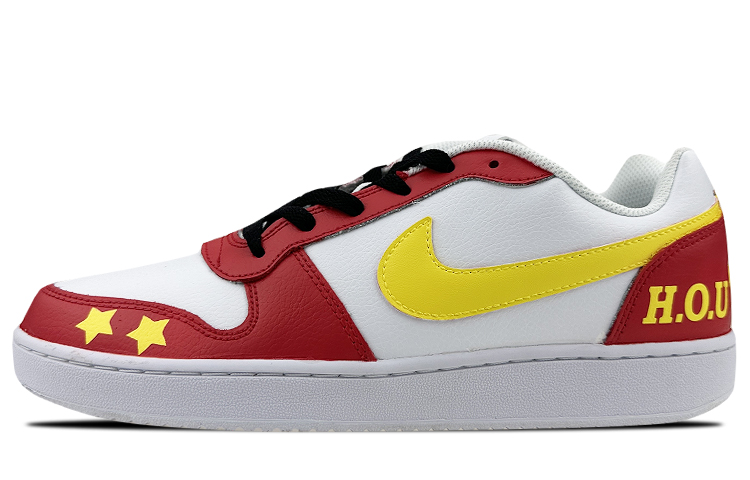 Order [Kasut Rekaan] Nike Ebernon Low 'Grafiti Roket Merah Kuning' AQ1775-100(Team叁-男款NE火箭S-BOX)