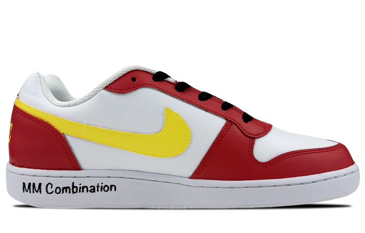 Lookbook [Kasut Rekaan] Nike Ebernon Low 'Grafiti Roket Merah Kuning' AQ1775-100(Team叁-男款NE火箭S-BOX)