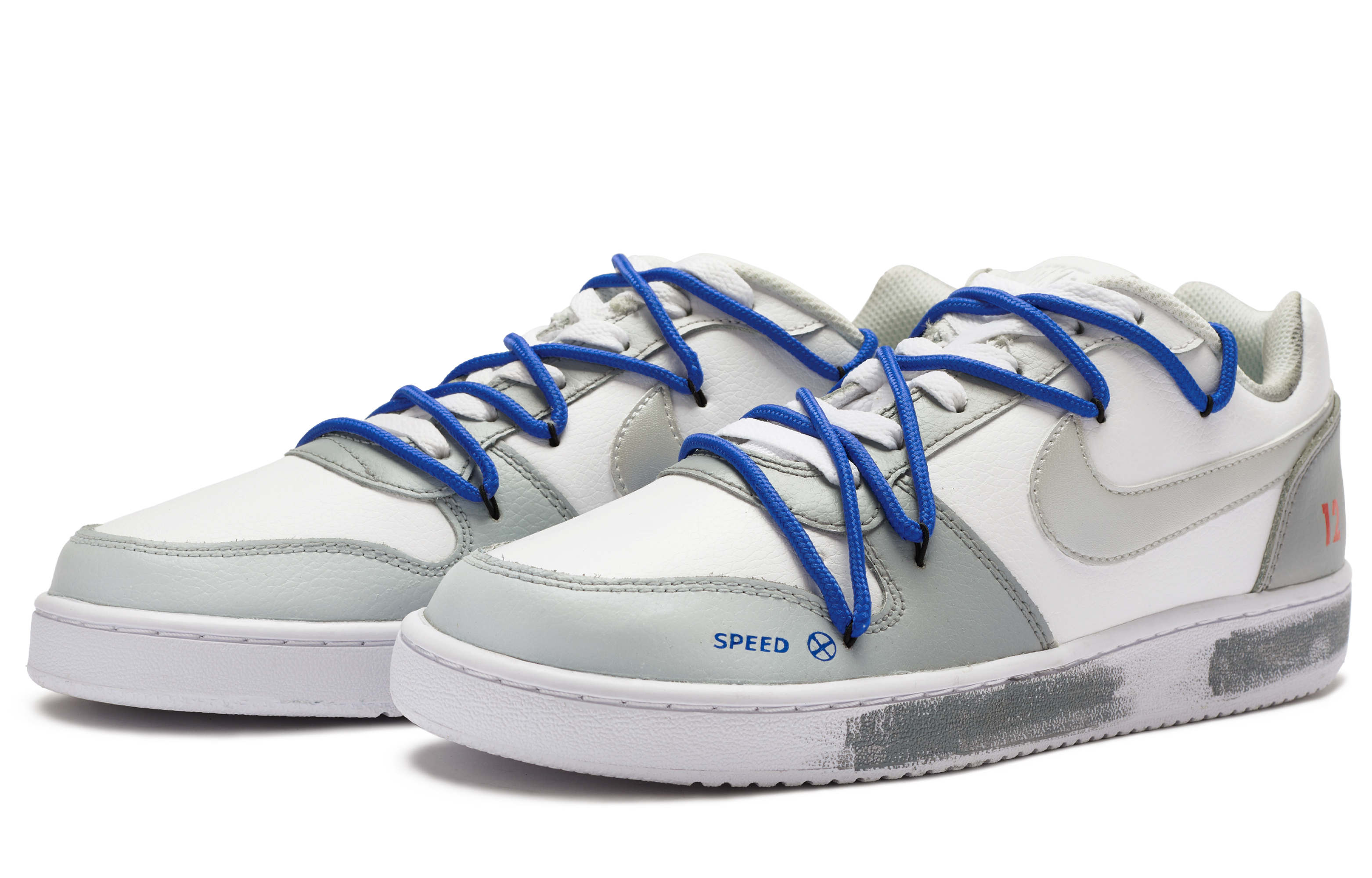 Lookbook [定制鞋] Nike Ebernon Low '银色箭头' 低帮球鞋 AQ1775-100(TeamR-男款银箭)