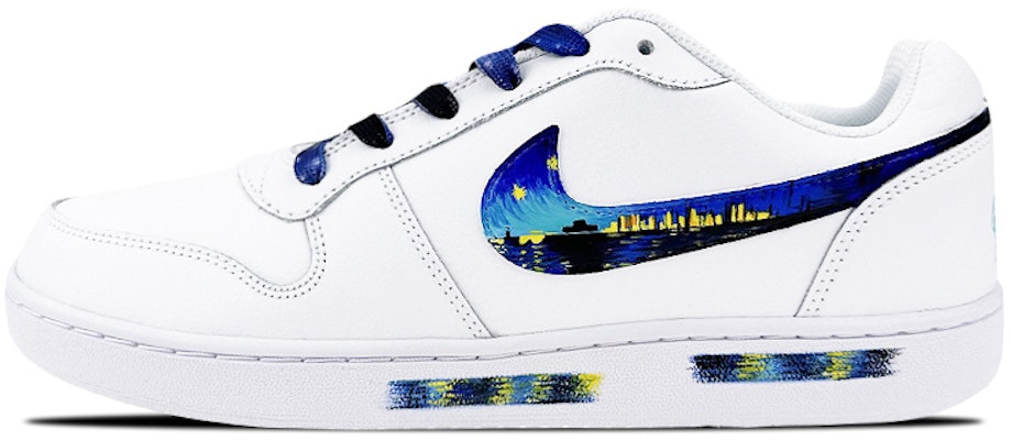 Zapatillas Nike Ebernon Low 'Noche Estrellada Blanco-Azul-Morado' AQ1775-100(Team叁-男款NE星夜) Buy Zapatillas Nike Ebernon Low 'Noche Estrellada Blanco-Azul-Morado' AQ1775-100(Team叁-男款NE星夜)