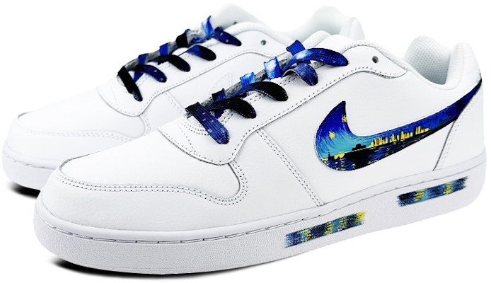 Zapatillas Nike Ebernon Low 'Noche Estrellada Blanco-Azul-Morado' AQ1775-100(Team叁-男款NE星夜) Lookbook Zapatillas Nike Ebernon Low 'Noche Estrellada Blanco-Azul-Morado' AQ1775-100(Team叁-男款NE星夜)