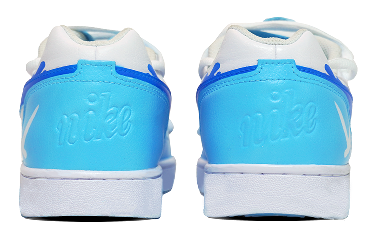 Shop [Sneakers Custom] Nike Ebernon Low 'Wave Seagull Putih Biru' AQ1775-100(Team13-天空与海浪D)