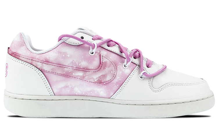 Order [Kasut Rekaan Tersuai] Nike Ebernon Low 'Putih Merah Jambu Rekaan Semula' AQ1775-100(Team叁-男款NE渐变粉QD)