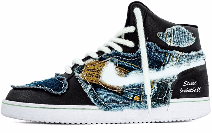 custom-shoes-nike-ebernon-mid-asymmetrical-denim-black-white