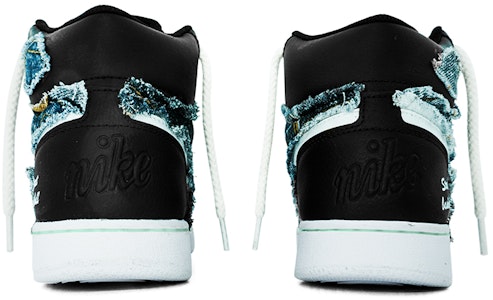 나이키 에버논 미드 "비대칭 데님 블랙 화이트" (커스텀) AQ1773-002(Team肆-牛仔拼接缝布QD) Shop 나이키 에버논 미드 "비대칭 데님 블랙 화이트" (커스텀) AQ1773-002(Team肆-牛仔拼接缝布QD)