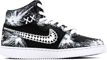 【定制球鞋】Nike EBERNON Mid 機器人 戰鬥 哭臉 笑臉 街頭 塗鴉 不對稱 鴛鴦 中幫 板鞋 男款 黑色 Order 【定制球鞋】Nike EBERNON Mid 機器人 戰鬥 哭臉 笑臉 街頭 塗鴉 不對稱 鴛鴦 中幫 板鞋 男款 黑色