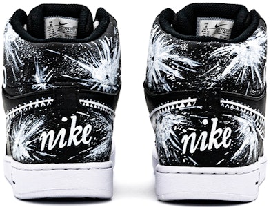 【定制球鞋】Nike EBERNON Mid 機器人 戰鬥 哭臉 笑臉 街頭 塗鴉 不對稱 鴛鴦 中幫 板鞋 男款 黑色 Shop 【定制球鞋】Nike EBERNON Mid 機器人 戰鬥 哭臉 笑臉 街頭 塗鴉 不對稱 鴛鴦 中幫 板鞋 男款 黑色