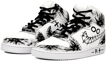 나이키 에버논 미드 '로봇 대결' 커스텀 슈즈 AQ1773-100(team肆-机器人战斗涂鸦) Lookbook 나이키 에버논 미드 '로봇 대결' 커스텀 슈즈 AQ1773-100(team肆-机器人战斗涂鸦)