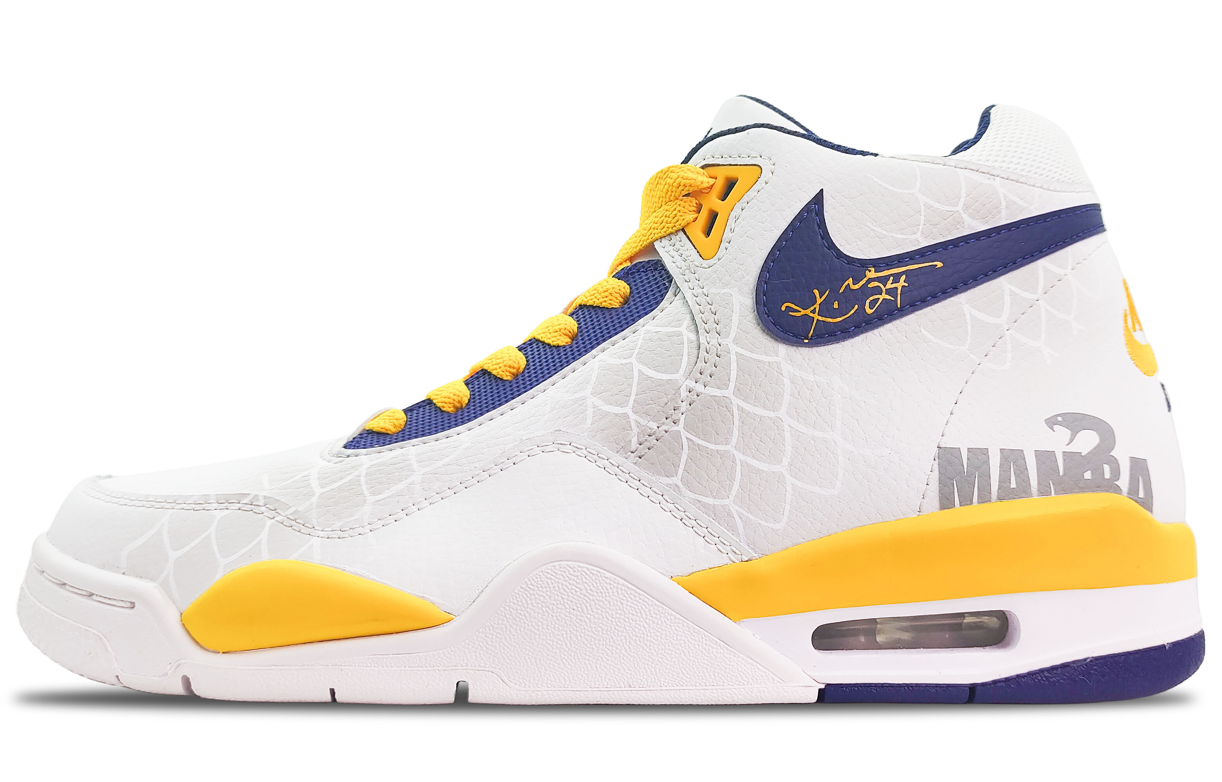[Custom Shoes] Nike Flight Legacy 'Black Mamba Tribute - White Blue' 圖 2
