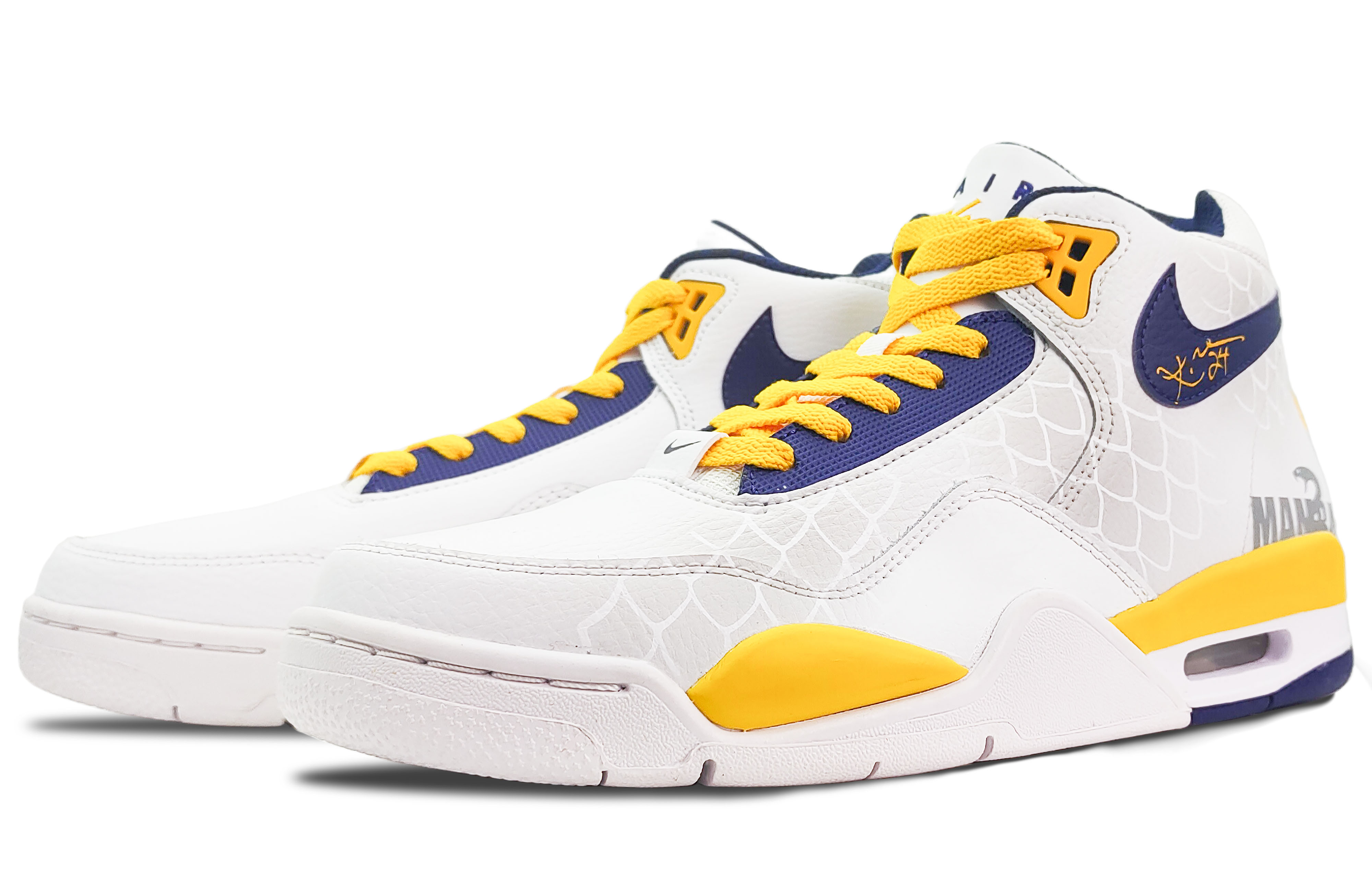 [Custom Shoes] Nike Flight Legacy 'Black Mamba Tribute - White Blue' 圖 4