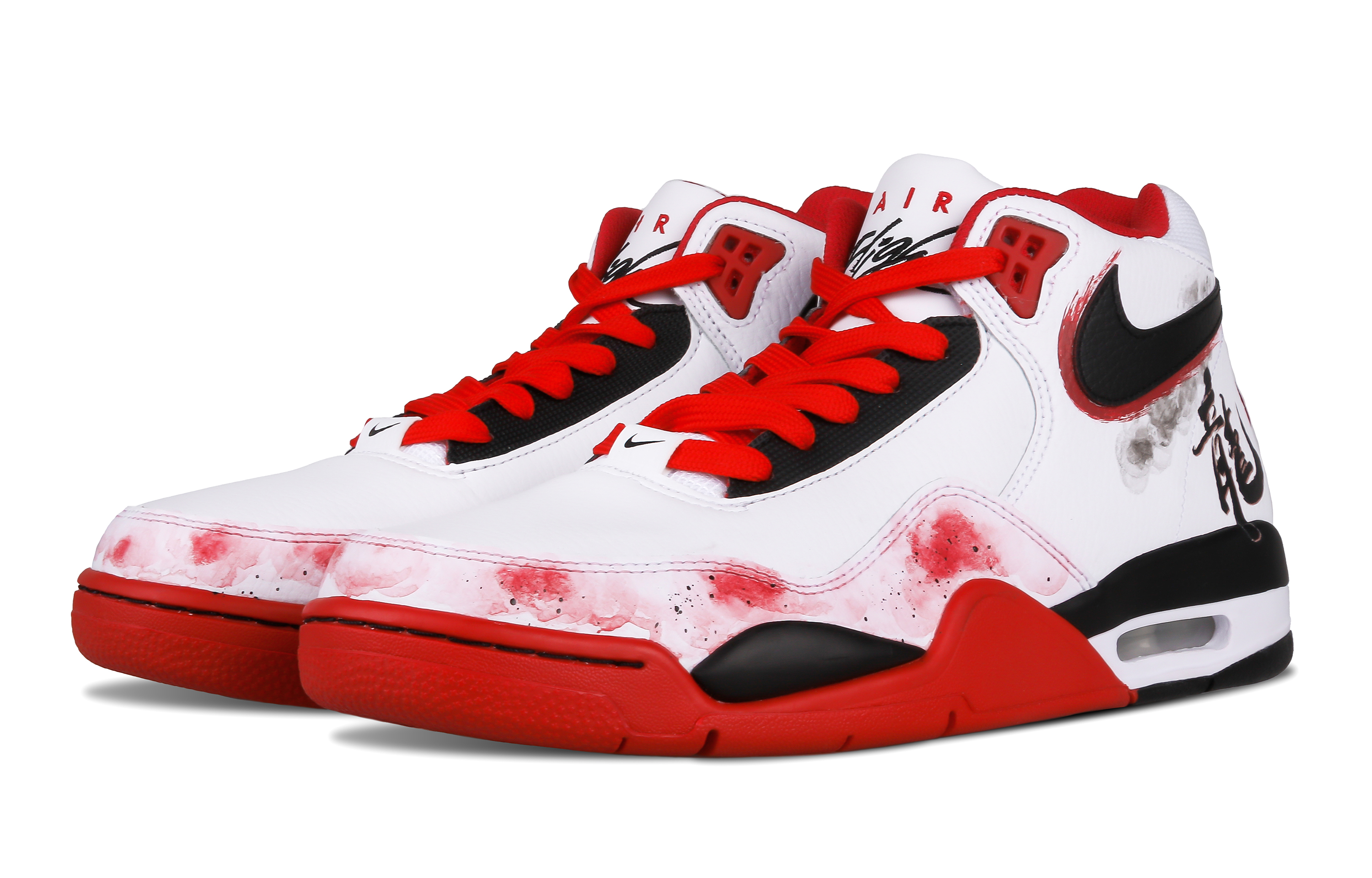 [Custom Shoes] Nike Flight Legacy 'Black Red Fortune Dragon' 圖 4
