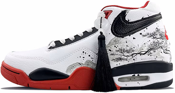 custom-shoes-nike-flight-legacy-black-white-red