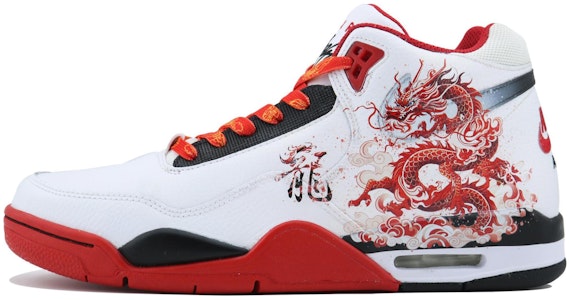 【定製球鞋】 Nike Flight Legacy 龍年限定 龍騰四海 SDS 國風 新中式 復古 休閒 酷炫 高筒 復古籃球鞋 男女同款 黑白紅 Order 【定製球鞋】 Nike Flight Legacy 龍年限定 龍騰四海 SDS 國風 新中式 復古 休閒 酷炫 高筒 復古籃球鞋 男女同款 黑白紅