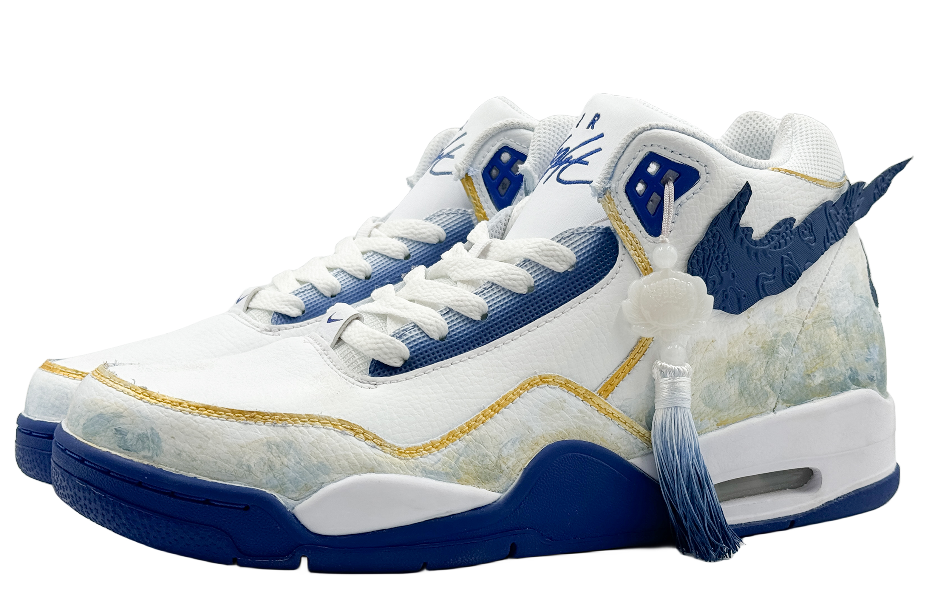 [Custom Shoes] Nike Flight Legacy 'Blue Chinese Inspired' 圖 4
