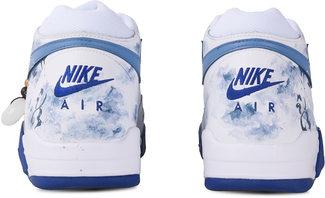 【訂製籃球鞋】Nike Flight Legacy 破浪 國潮龍年 書法 訂製玉佩 中筒 復古籃球鞋 男女款 藍墨色 Purchase 【訂製籃球鞋】Nike Flight Legacy 破浪 國潮龍年 書法 訂製玉佩 中筒 復古籃球鞋 男女款 藍墨色