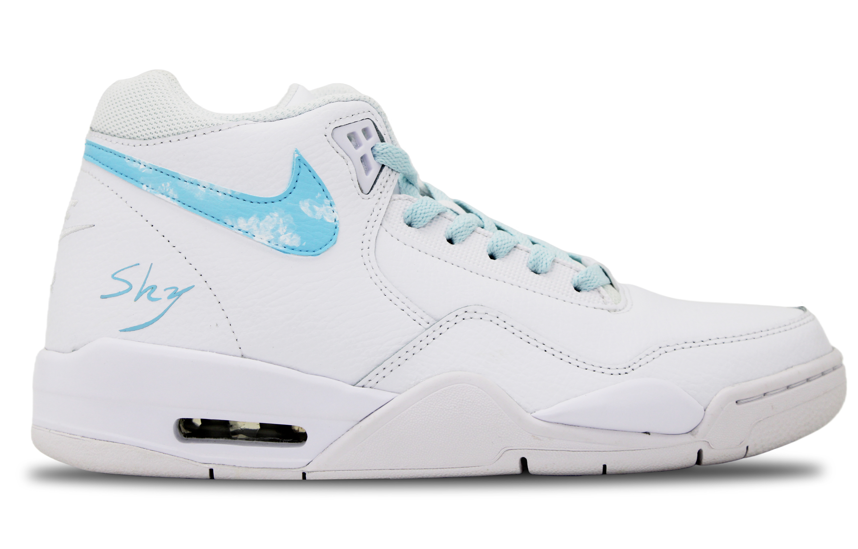 Lookbook [カスタムシューズ] ナイキ フライトレガシー 'ブルースカイコミックス' BQ4212-101(Team65-白云SKY)