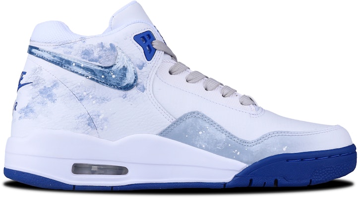 【訂製球鞋】 Nike Flight Legacy 銜雲 特殊鞋盒 國風 簡約 潮流 減震防滑耐磨 中筒 復古籃球鞋 男款 藍白 Lookbook 【訂製球鞋】 Nike Flight Legacy 銜雲 特殊鞋盒 國風 簡約 潮流 減震防滑耐磨 中筒 復古籃球鞋 男款 藍白