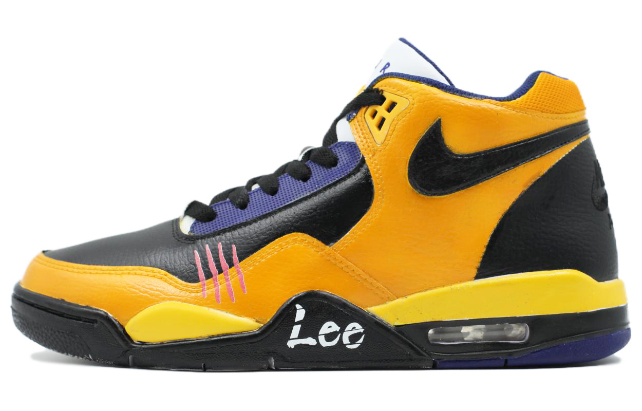 [Custom Shoes] Nike Flight Legacy 'Bruce Lee Tribute Black-Yellow'