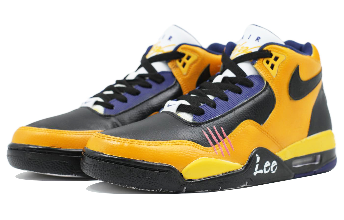 [Custom Shoes] Nike Flight Legacy 'Bruce Lee Tribute Black-Yellow' 圖 4