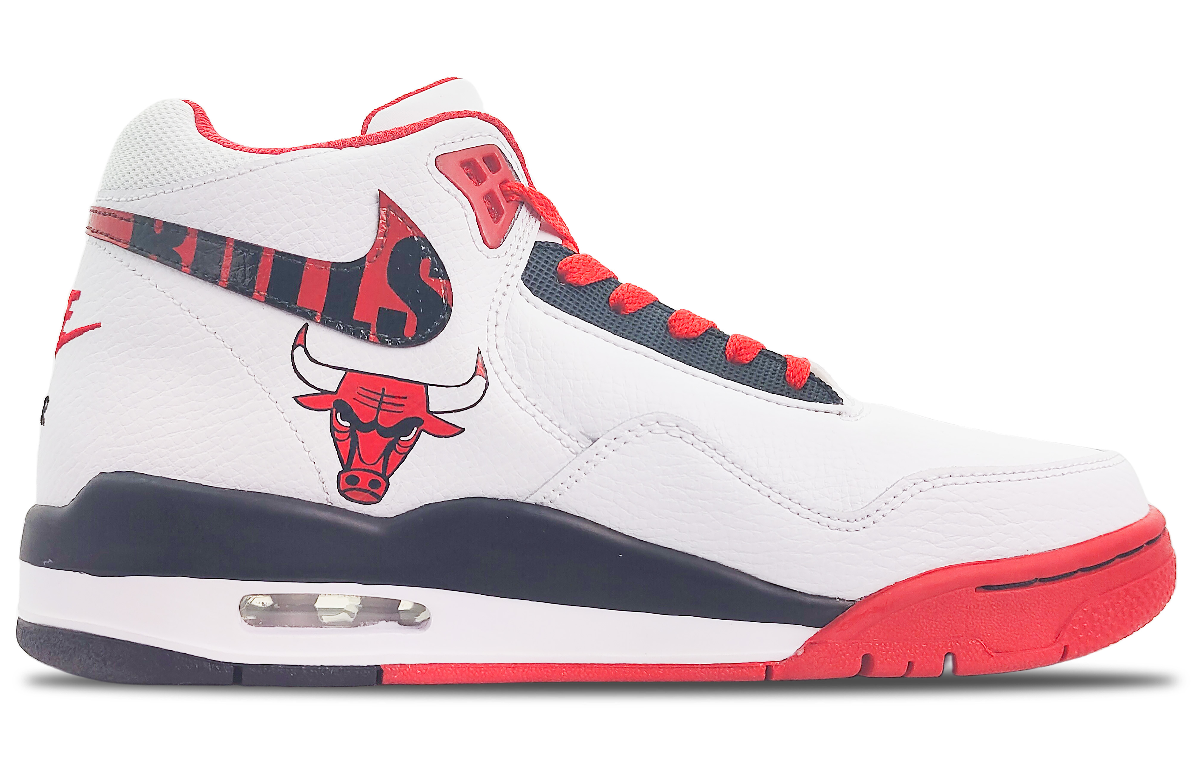 Lookbook [Zapatillas Personalizadas] Nike Flight Legacy 'Rojo Blanco Chicago Bulls' BQ4212-100(Team188-芝加哥公牛)