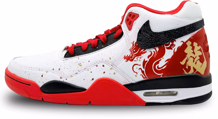 【訂製籃球鞋】Nike Flight Legacy 畫中有畫 龍年限定 龍行大地 祥瑞 新年賀歲 台潮 新中華 高筒 復古籃球鞋 男女款 紅金 Buy 【訂製籃球鞋】Nike Flight Legacy 畫中有畫 龍年限定 龍行大地 祥瑞 新年賀歲 台潮 新中華 高筒 復古籃球鞋 男女款 紅金