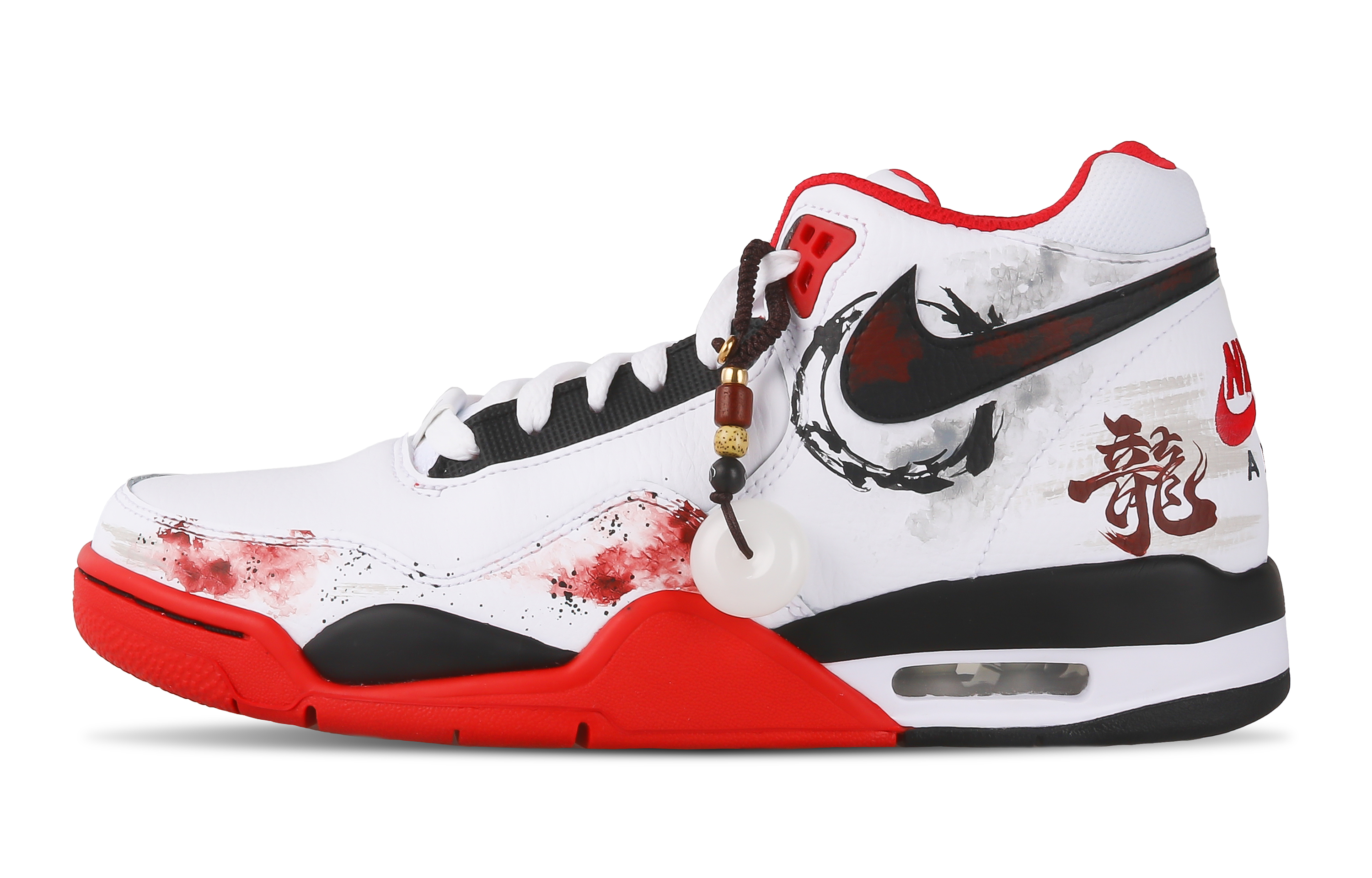 Order [定制鞋] 耐克 Flight Legacy '春节龙书法' BQ4212-100(Team28-欣欣向龙S-BOX)