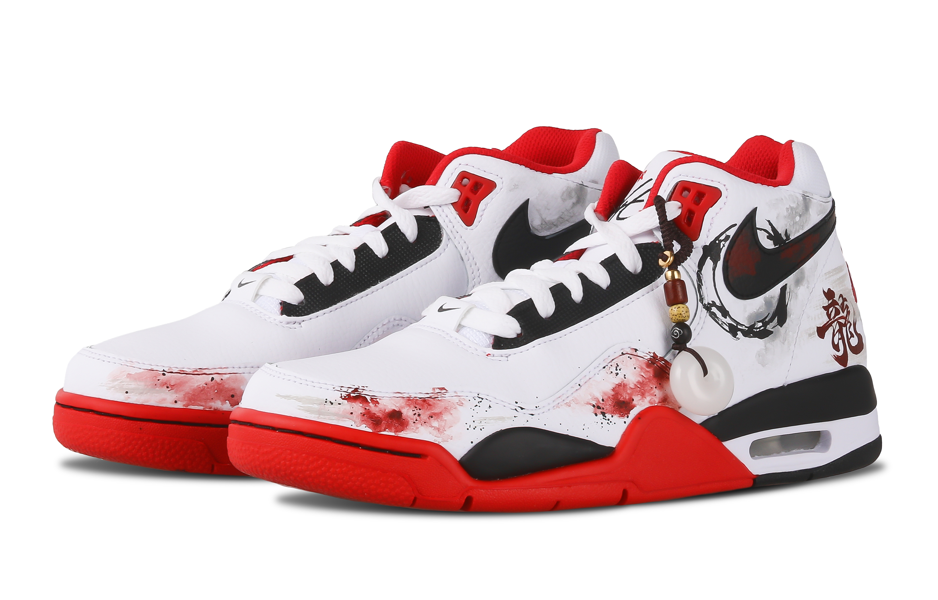 Shop [定制鞋] 耐克 Flight Legacy '春节龙书法' BQ4212-100(Team28-欣欣向龙S-BOX)