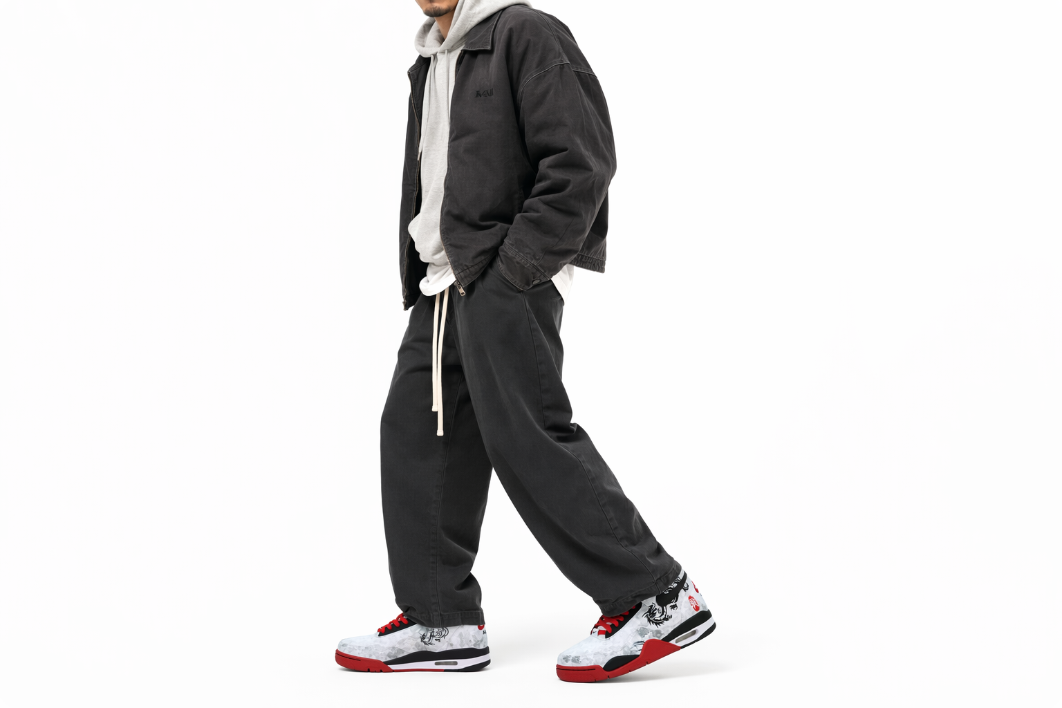 Order 【定製球鞋】Nike Flight Legacy DEER 龍騰盛世 皮革 龍年 CNY 經典百搭 舒適 國風 減震防滑耐磨 中筒 復古籃球鞋 男款 黑白紅