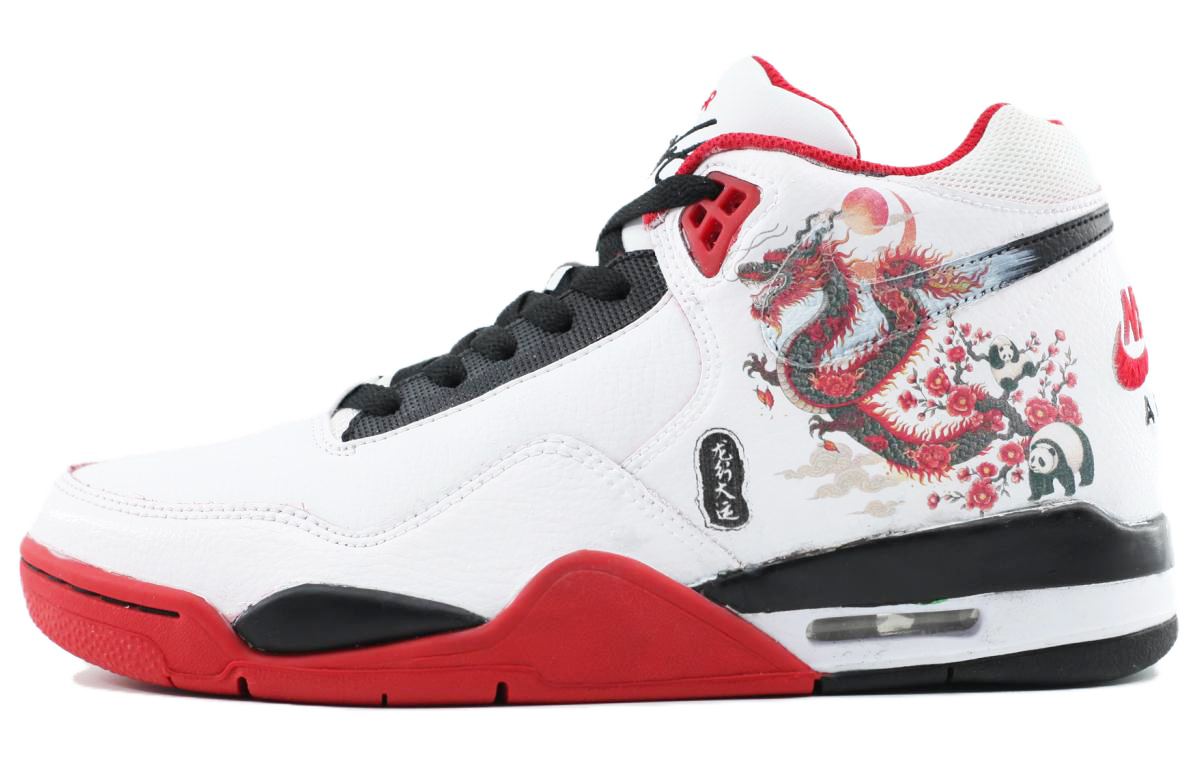 [Custom Shoes] Nike Flight Legacy 'CNY Dragon White Red' 圖 2