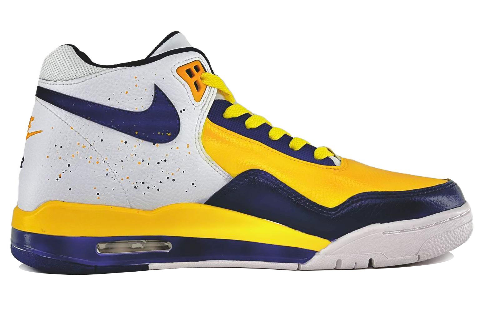 [Custom Shoes] Nike Flight Legacy 'CNY Year of the Dragon - White Purple Yellow' 圖 3