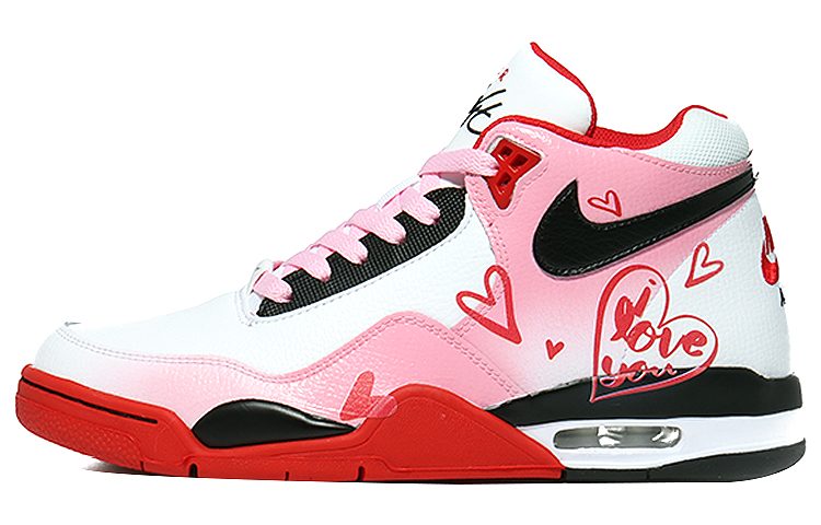 [Custom Shoes] Nike Flight Legacy 'Collision Heart Red-White'