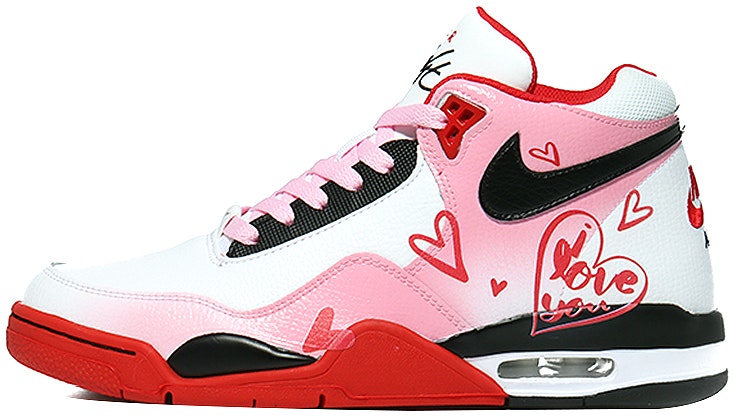 custom-shoes-nike-flight-legacy-collision-heart-red-white