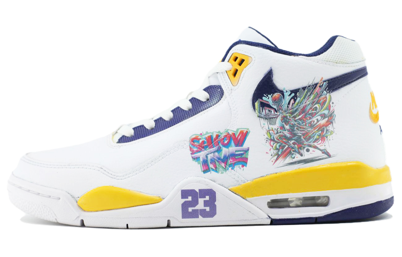 [Custom Shoes] Nike Flight Legacy 'Court Artist White-Yellow'