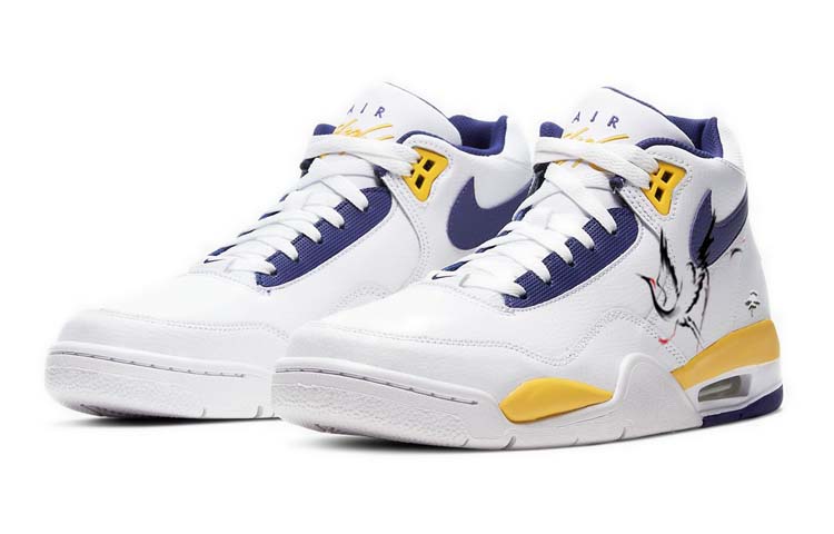 Lookbook [Zapatillas Personalizadas] Nike Flight Legacy 'Grulla Pino Blanco-Azul-Amarillo' BQ4212-102-450465