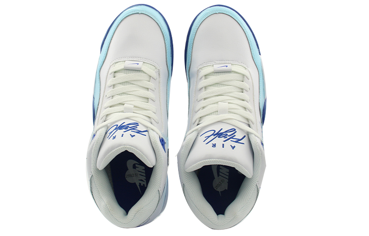 Shop 【客製化球鞋】 Nike Flight Legacy 晶體 璀璨 舒適百搭 潮流 中筒 復古籃球鞋 男款 白藍