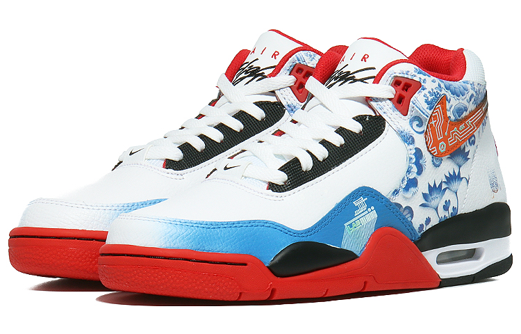 Lookbook 나이키 커스텀 플라이트 레거시 '사이버 포슬린 레드 화이트' (78 characters) BQ4212-100(Team10-赛博青花瓷)