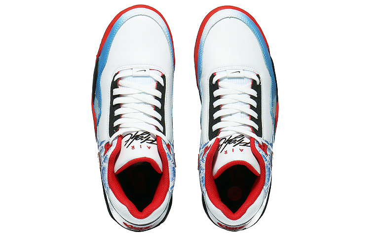 Shop 나이키 커스텀 플라이트 레거시 '사이버 포슬린 레드 화이트' (78 characters) BQ4212-100(Team10-赛博青花瓷)