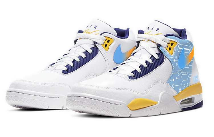 Lookbook [Kasut Tersuai] Nike Flight Legacy 'Pelan Sibernetik' BQ4212-102(Team56-尖端宇宙)