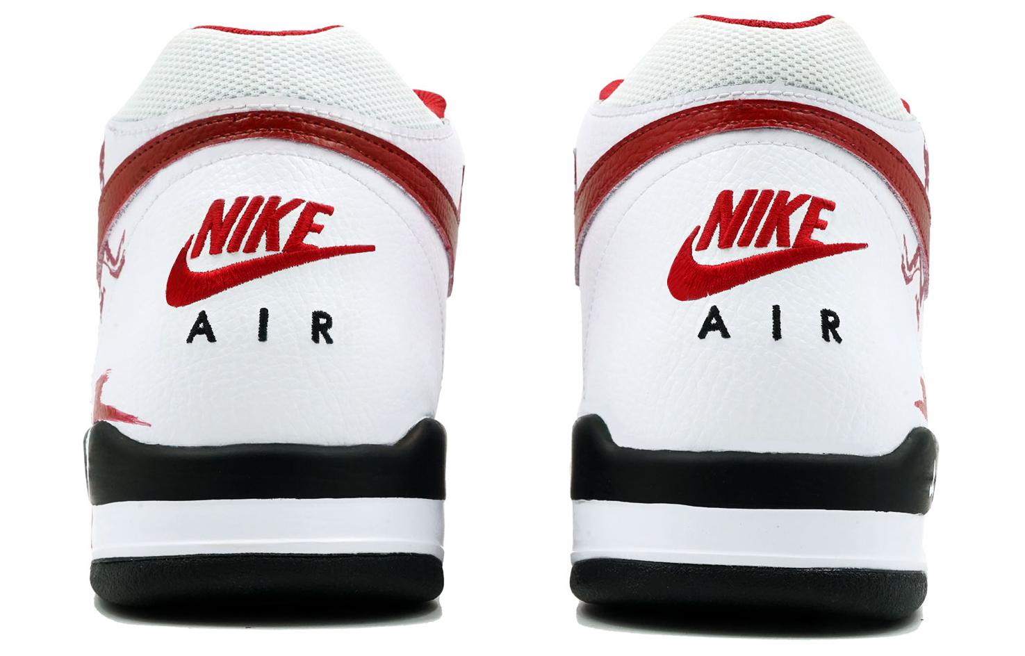 Shop 【客製球鞋】Nike Flight Legacy 直取蒼龍 中國龍系列 防滑耐磨 高幫 復古籃球鞋 男女同款 紅黑白色