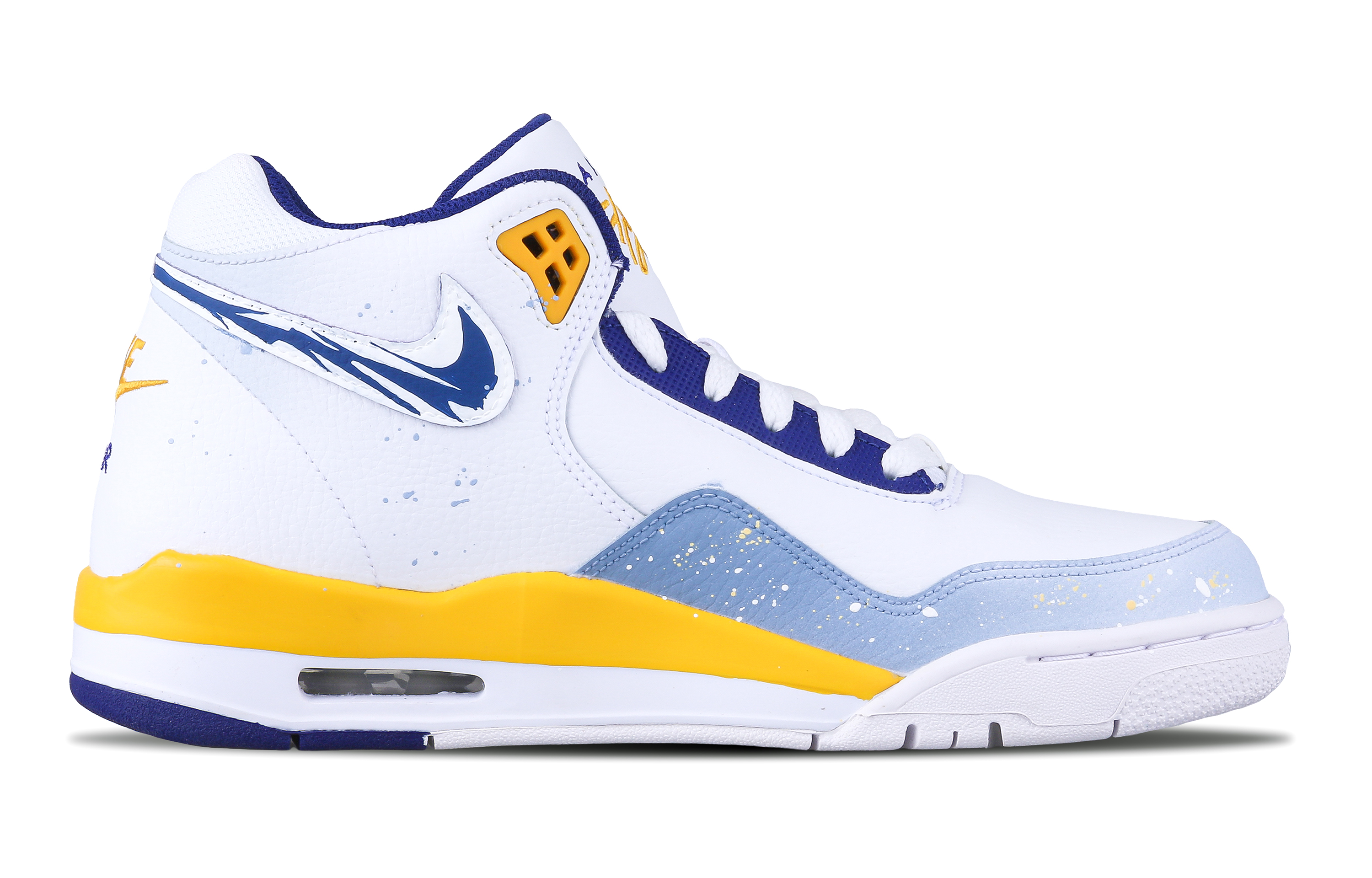 [Custom Shoes] Nike Flight Legacy 'Dragon Year White Blue Yellow' 圖 3