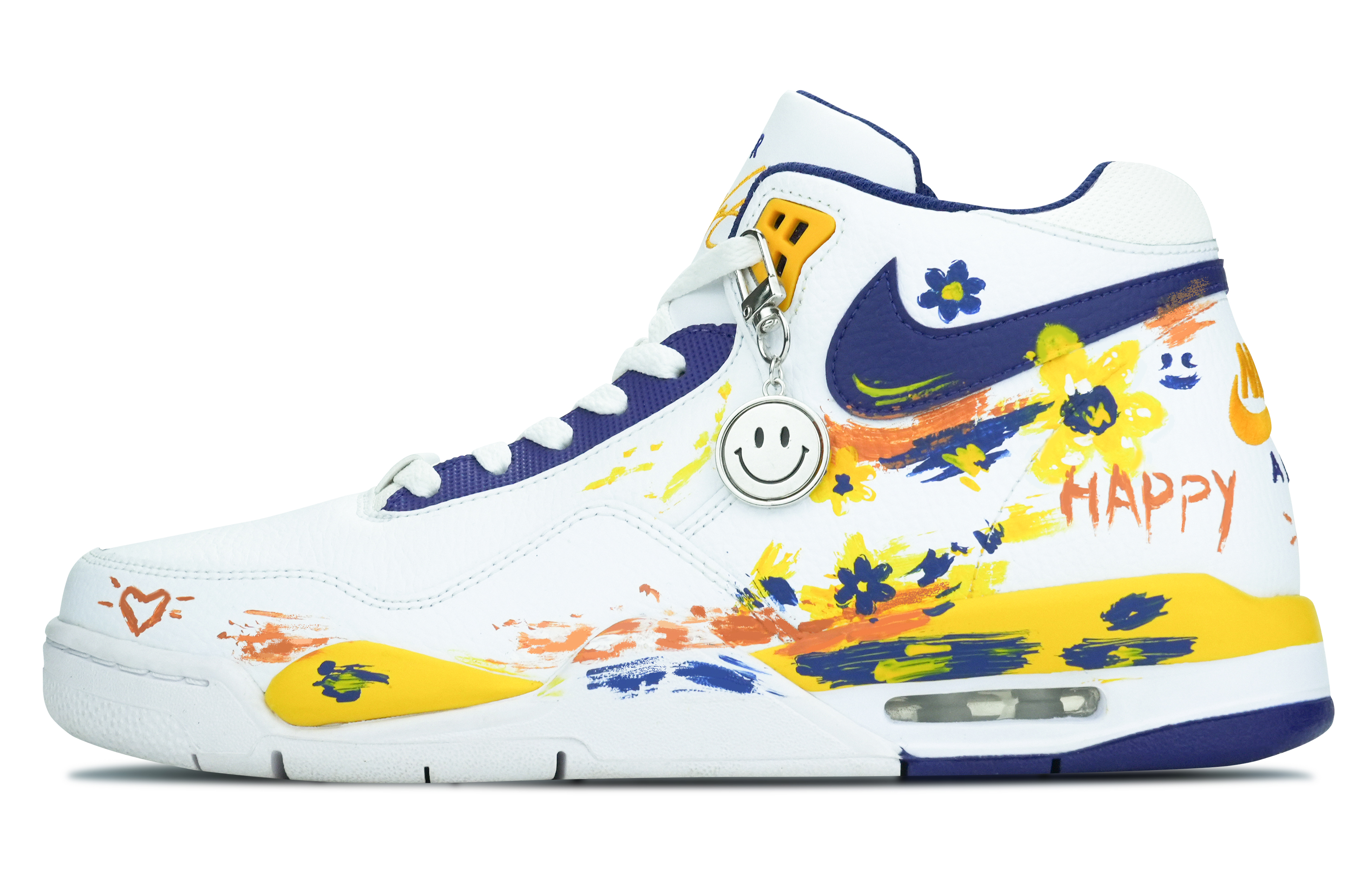 [Custom Shoes] Nike Flight Legacy 'Energetic Blue-Yellow'