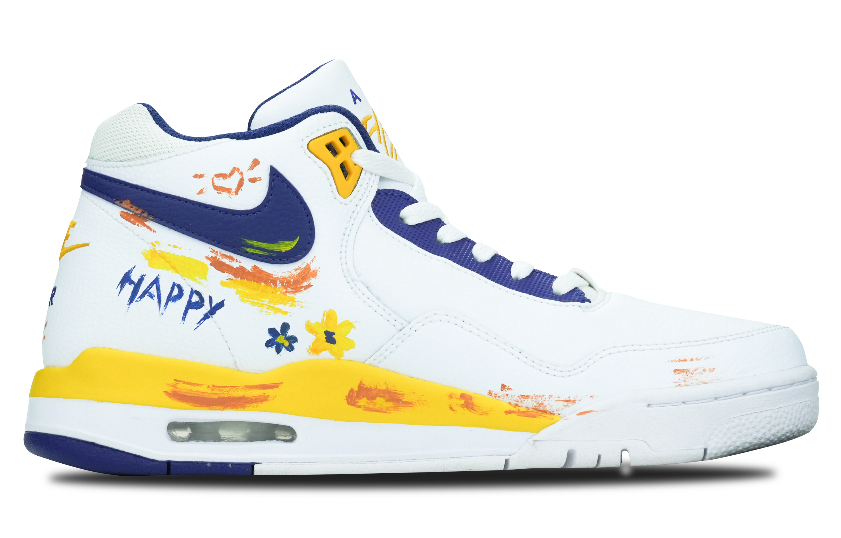 [Custom Shoes] Nike Flight Legacy 'Energetic Blue-Yellow' 圖 3