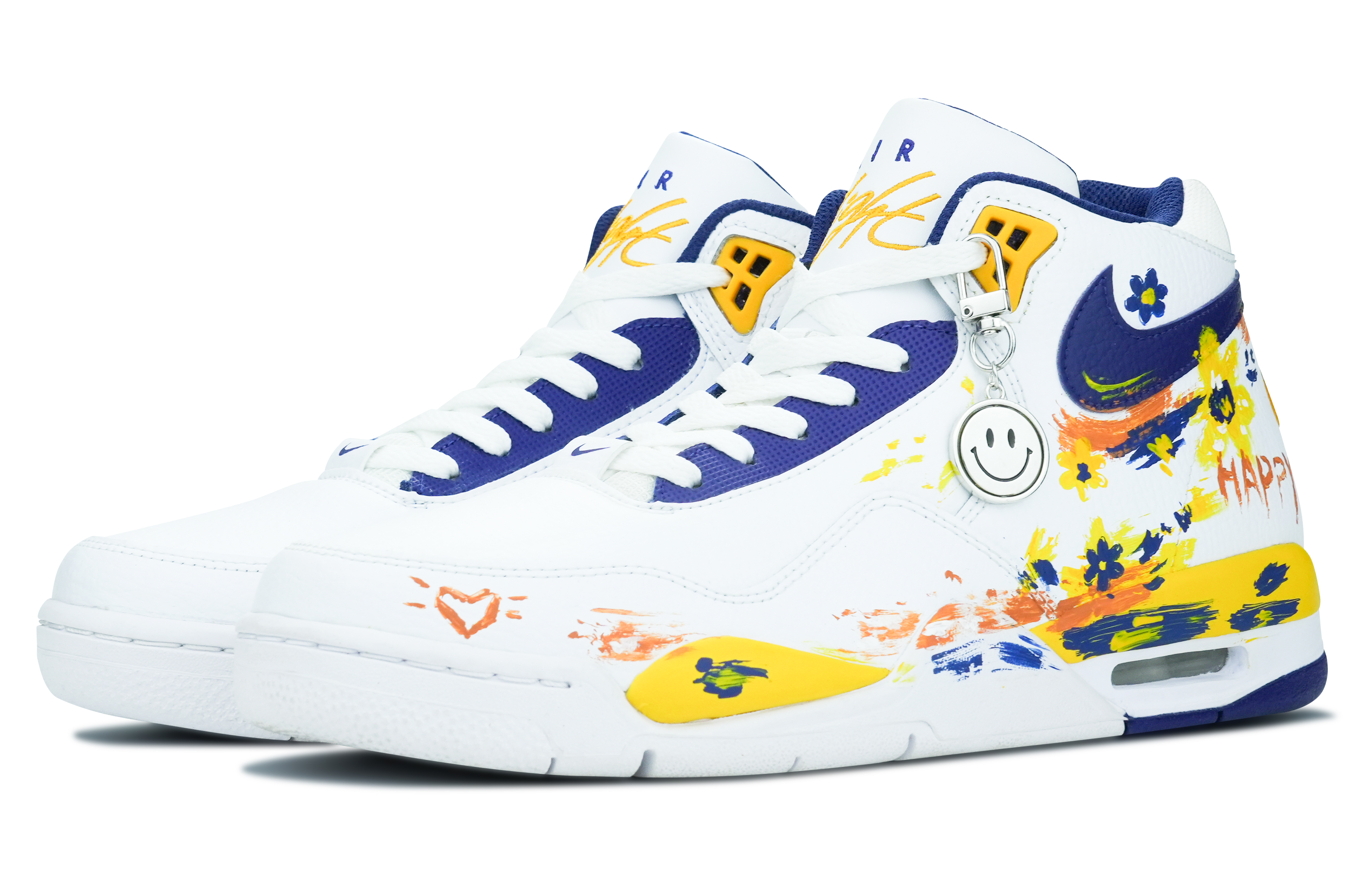 [Custom Shoes] Nike Flight Legacy 'Energetic Blue-Yellow' 圖 4