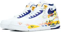 Shop 【客製化球鞋】Nike Flight Legacy 心花綻放 愛心塗鴉 心動時刻 夏日寄語 中筒復古籃球鞋 男款 活力藍黃