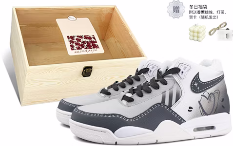 【カスタムシューズ】ナイキ フライトレガシー 'グレー・ホワイトグラデーション' BQ4212-101(Team13-心动) Order 【カスタムシューズ】ナイキ フライトレガシー 'グレー・ホワイトグラデーション' BQ4212-101(Team13-心动)