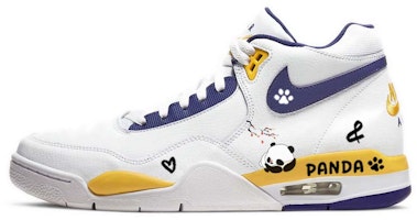 【定制鞋款】耐克 Flight Legacy '懒熊猫 白蓝黄' BQ4212-102(Team56-腊梅趴趴熊) Order 【定制鞋款】耐克 Flight Legacy '懒熊猫 白蓝黄' BQ4212-102(Team56-腊梅趴趴熊)