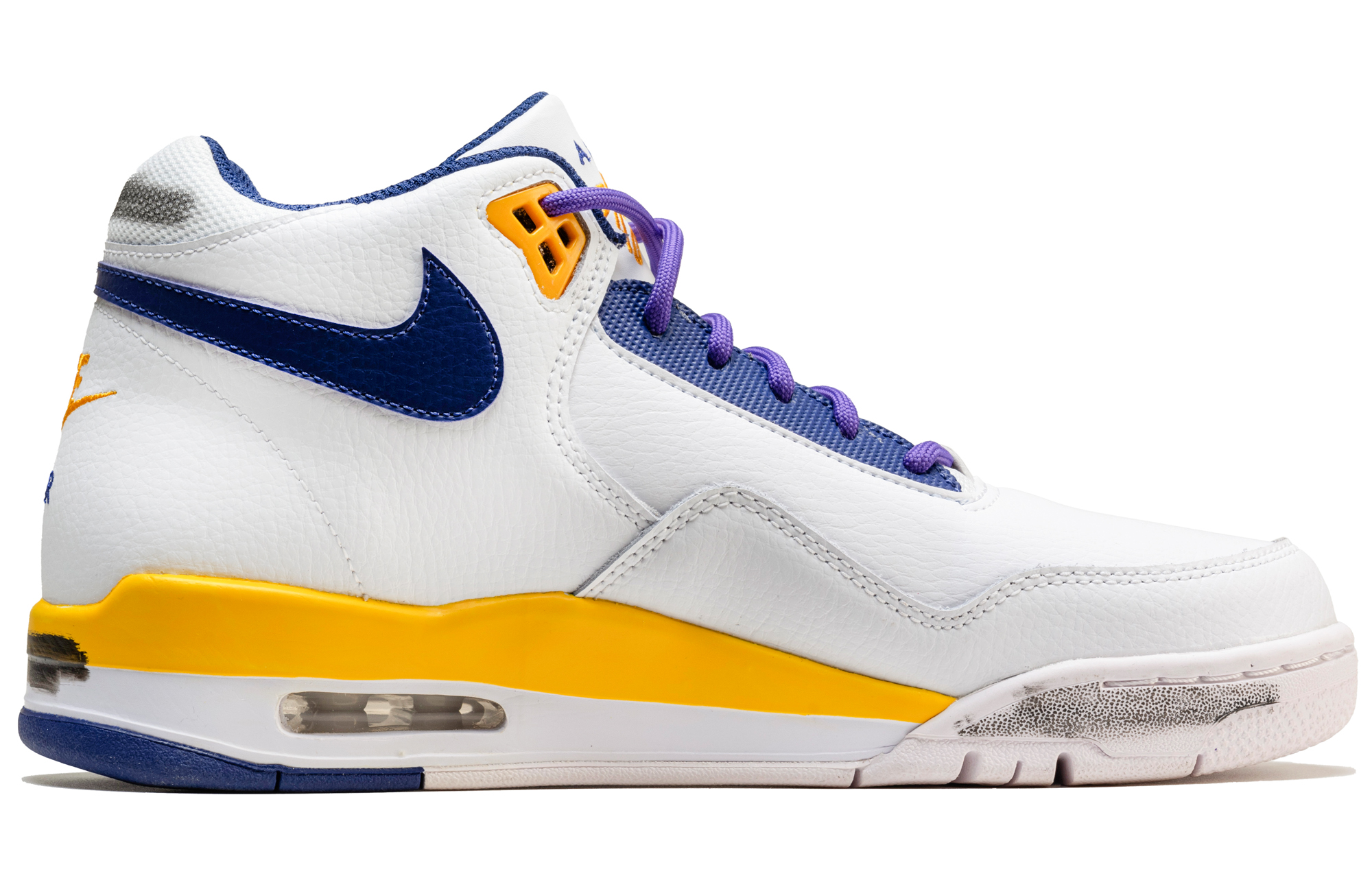 [Custom Shoes] Nike Flight Legacy 'Mamba Spirit White-Purple-Yellow' 圖 4